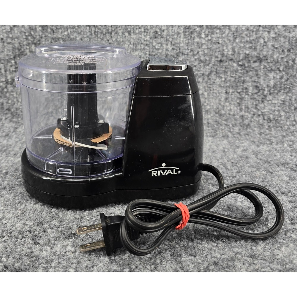 Rival Mini Chopper 1.5 Cup Black Electric One-Touch Pulse Nuts veggies MC-67BL